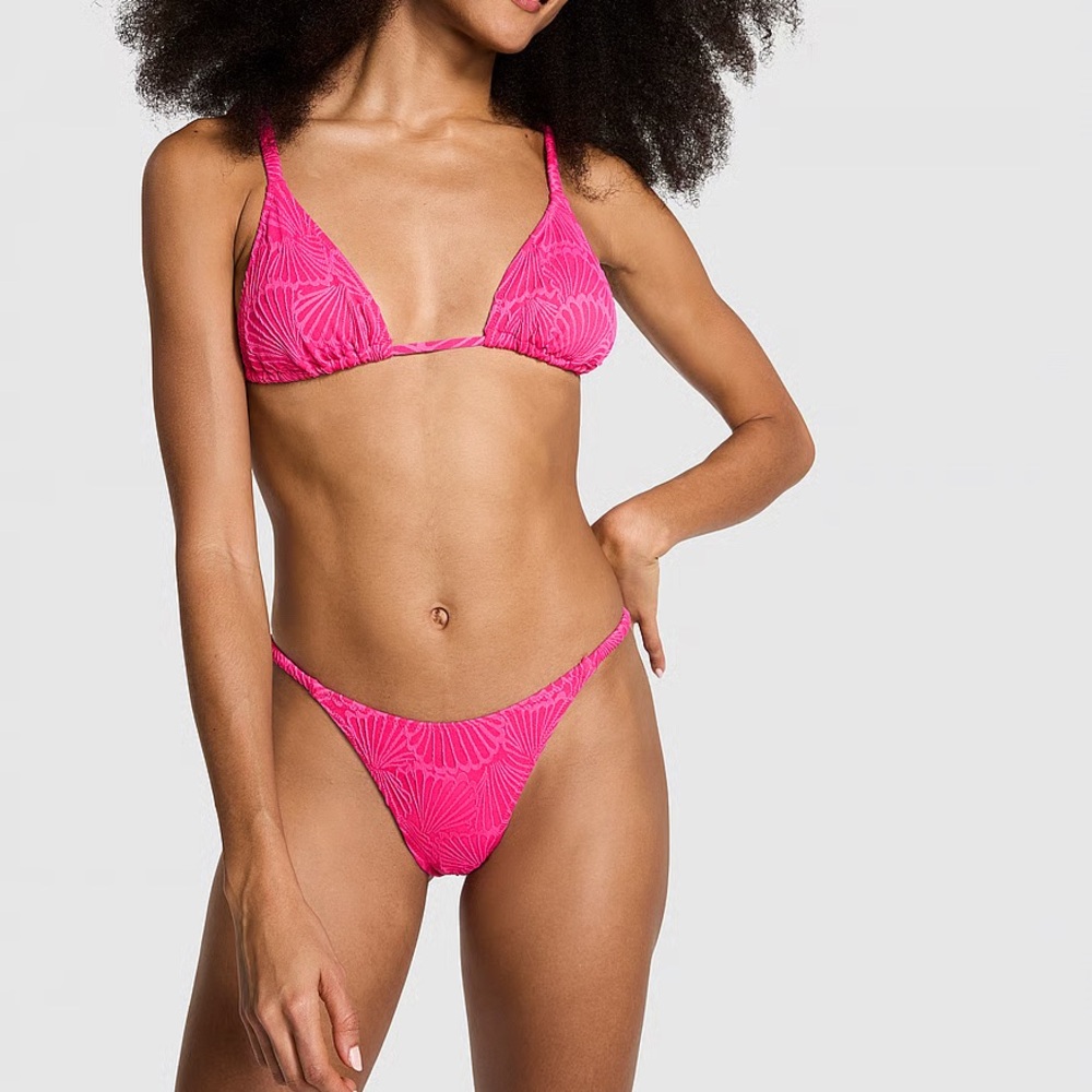 PINK Victoria's Secret Magenta Bikini Set L